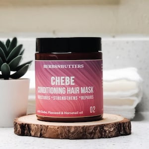 Chebe Hair Mask | Deep Conditioning Treatment with Shea Butter & Aloe Vera For Dry and Damaged Hair | Natural Moisture Repair Mask