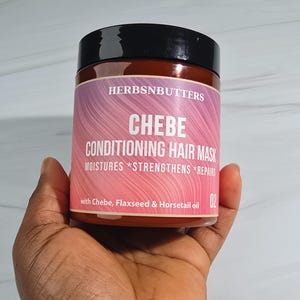 Weekly Hair Repair Mask | Chebe-Infused Deep Conditioner for Damaged Hair | Hydrating Formula with Honey and Olive Oil