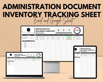 Dokumenten- und Bestandsverfolgungsbogen – Google Sheets & Excel-Vorlage für ein effizientes Dokumentenmanagement