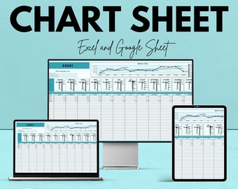 Arkusz wykresu – Excel i Arkusze Google | Szablon wizualizacji danych, raportów miesięcznych i analizy budżetu