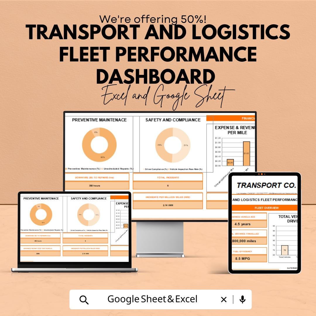 Fleet Performance Dashboard | Transport and Ogistics Analytics ...