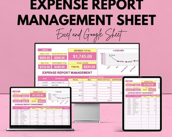Foglio di gestione del rendiconto spese - Modello Excel e Google Sheet automatizzato per un monitoraggio accurato delle spese