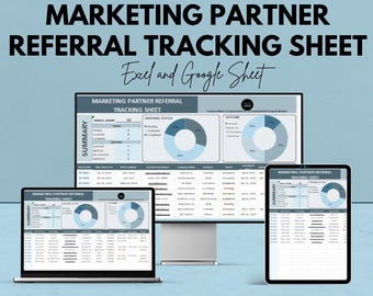 Foglio di monitoraggio delle segnalazioni dei partner di marketing - Excel e Fogli Google per una gestione efficiente dei lead, lo stato delle segnalazioni e l'analisi dei risultati