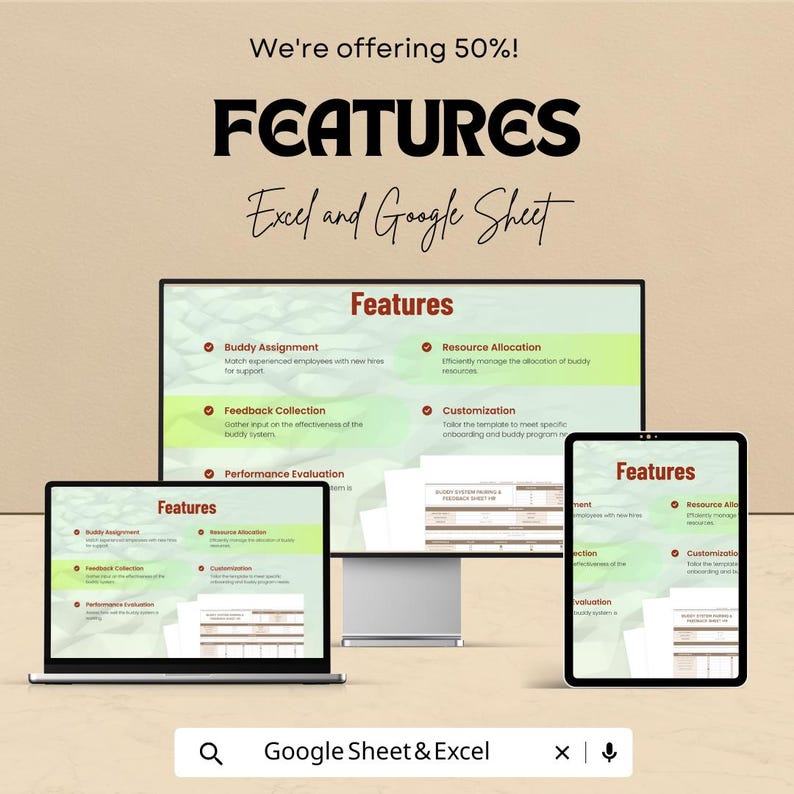 Buddy System Pairing & Feedback Sheet HR Template | Excel and Google ...