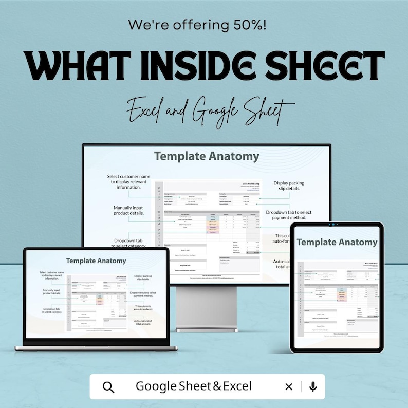 Color-coded Packing Slip Template | Order Packing List | Shipping Slip ...