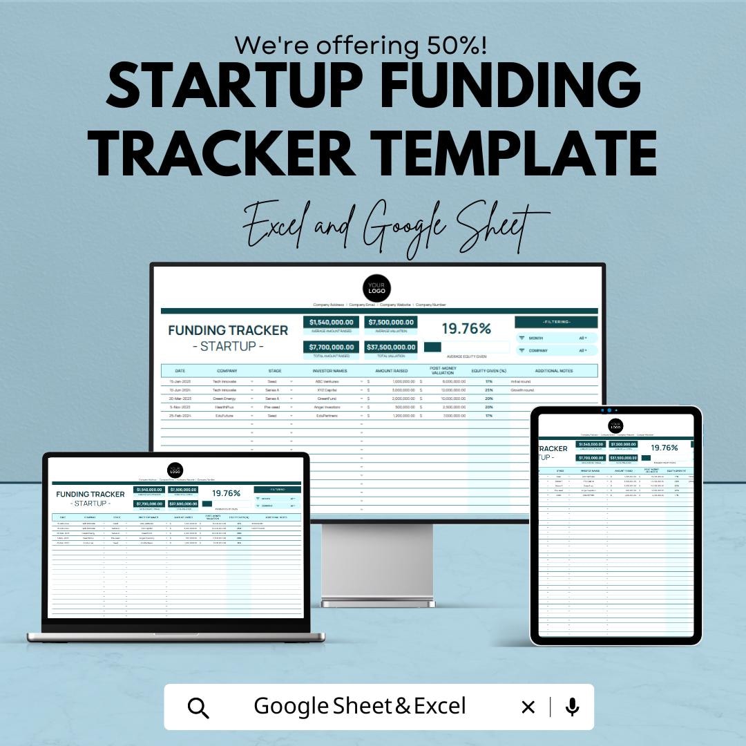 Startup Funding Tracker Template | Investor & Capital Tracking ...
