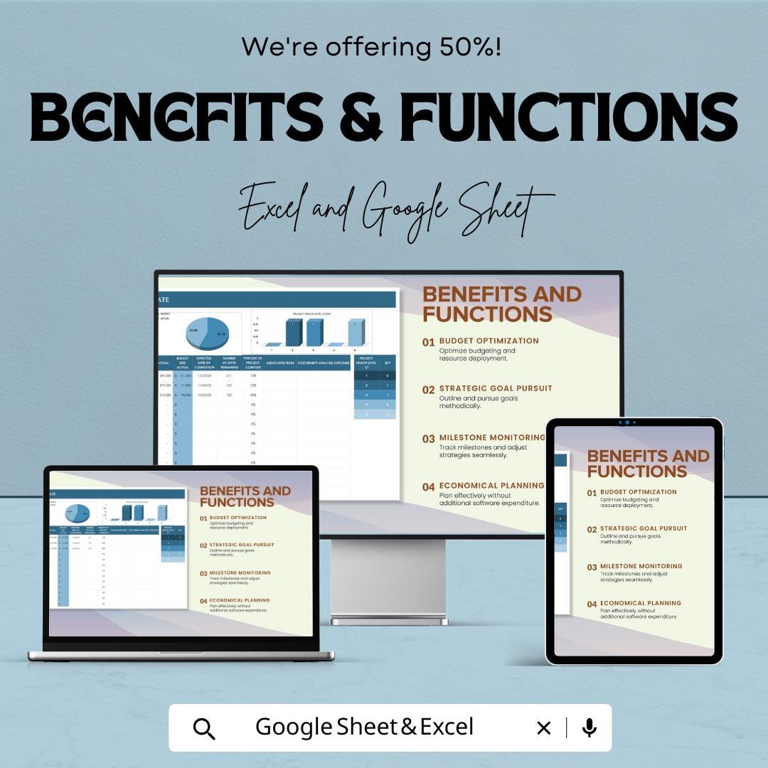 Project Portfolio Management Sheet - Excel and Google Sheets Template ...