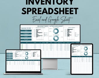 Inventory Spreadsheet Template | Google Sheet | Stock Tracking | Inventory Management System | Real-time Data Analysis | Instant Download