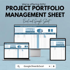 Project Portfolio Management Sheet - Excel and Google Sheets Template ...