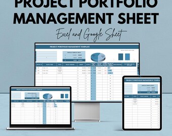 Project Portfolio Management Sheet - Excel and Google Sheets Template for Tracking, Budgeting & Reporting