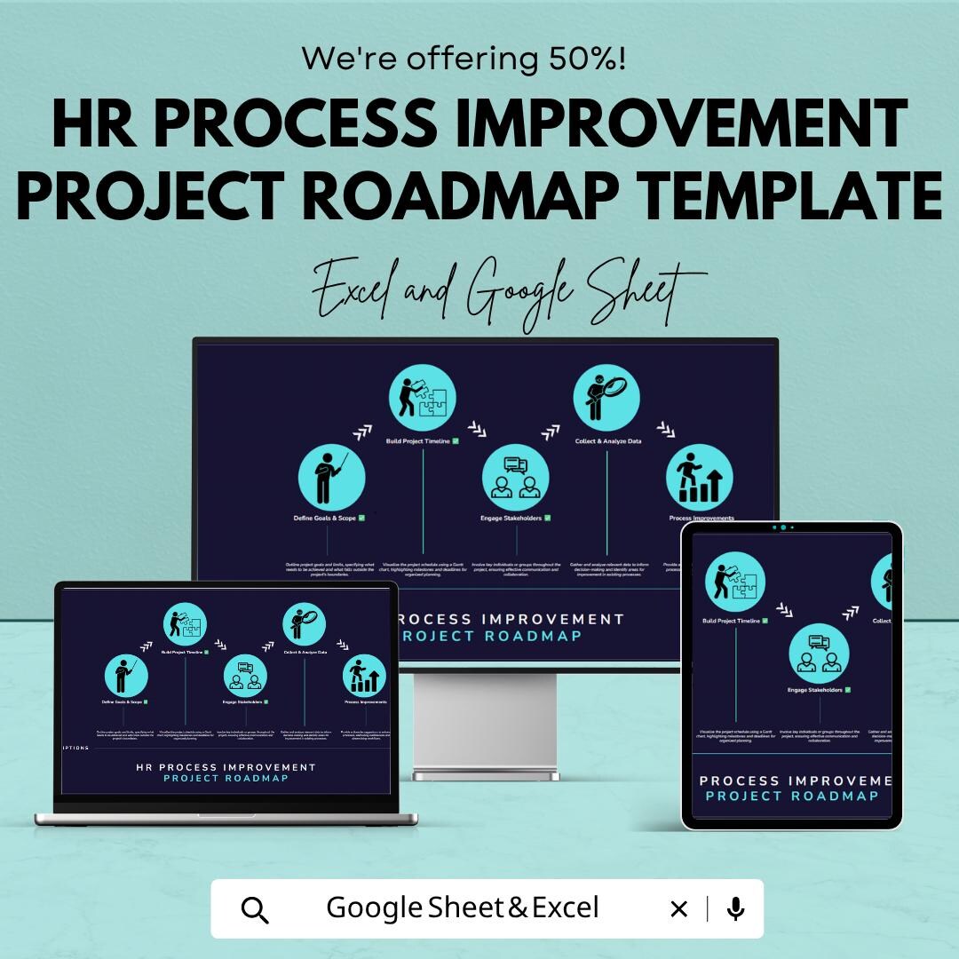 HR Process Improvement Roadmap Template | HR Project Plan | Business ...