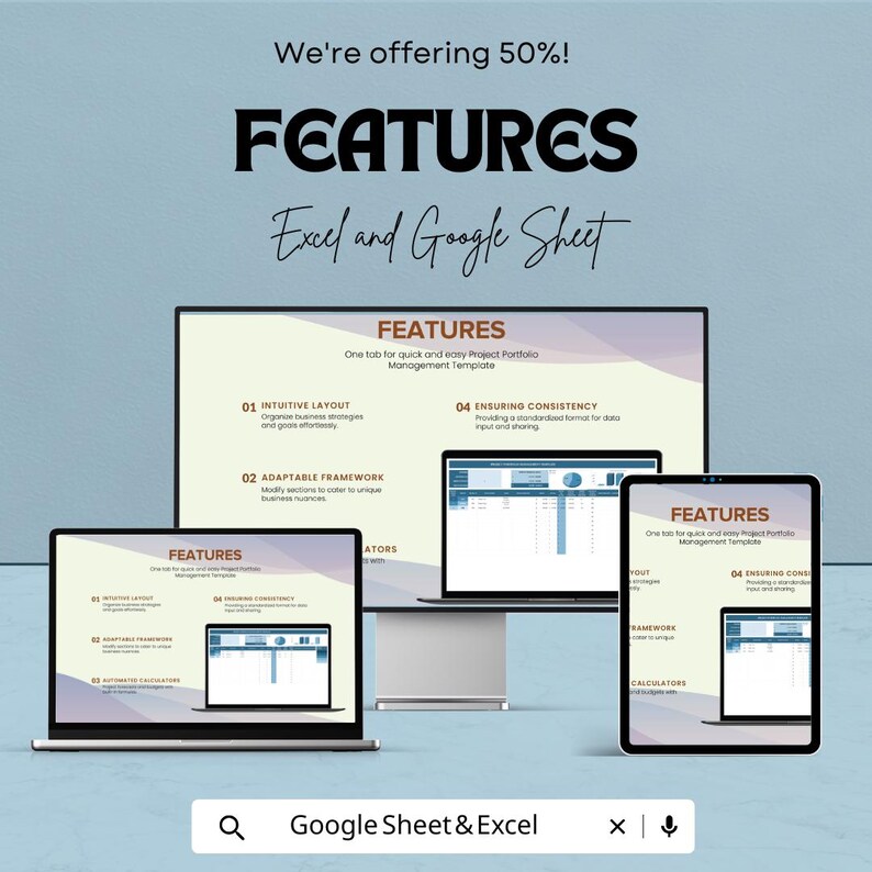 Project Portfolio Management Sheet - Excel and Google Sheets Template ...