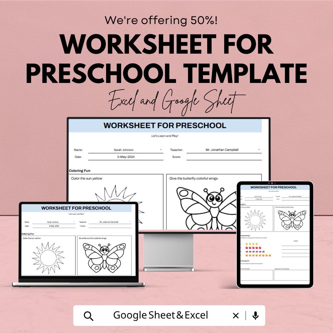 Kids Activity Sheets
