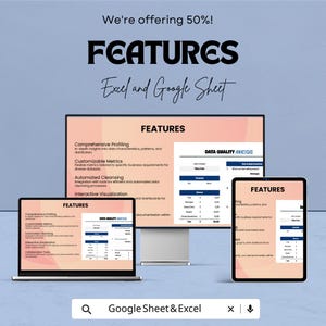 Mall för datakvalitetsanalys | Kalkylblad för dataanalys | Instrumentpanel för datakvalitet | Excel och Google Sheets bild 3