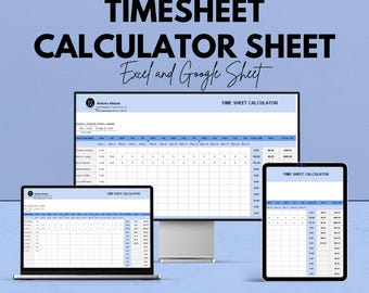 Stundenzettel | Payroll & Work Hour Tracker in Excel und Google Sheets