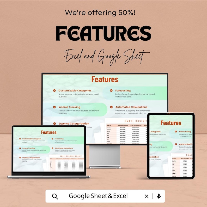 Small Business Budget Template | Business Budget Spreadsheet | Expense ...