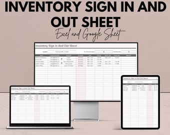 Sjabloon voor aan- en afmeldingsformulier voorraad: lenen en retourneren van artikelen volgen | Google Spreadsheets | Efficiënt middelenbeheer en verantwoording