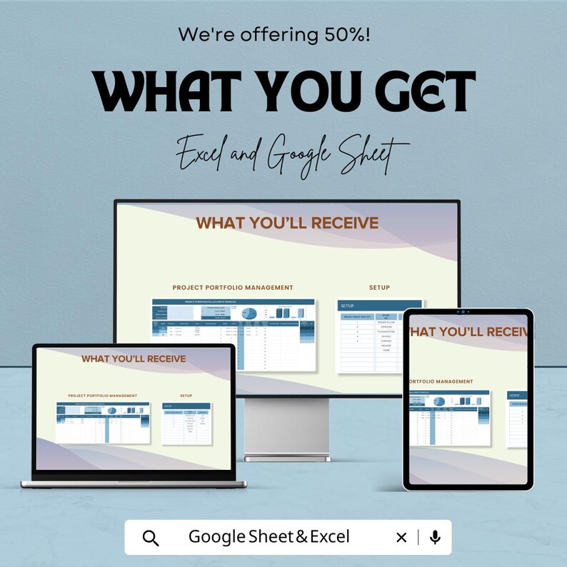 Project Portfolio Management Sheet - Excel and Google Sheets Template ...