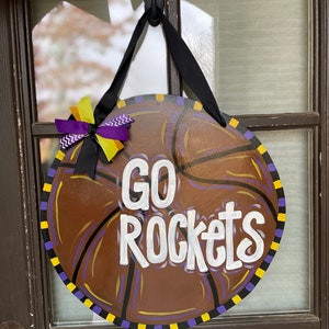 Basketball Door Hanger, personalized baseball