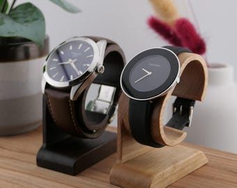 Wooden Watch Stand - Minimalist Timepiece Display