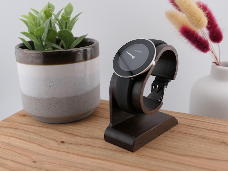 Wooden Watch Stand - Minimalist Timepiece Display image 18
