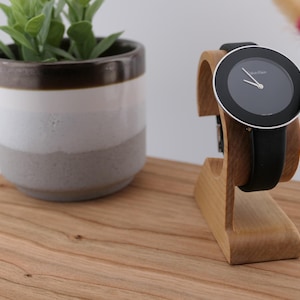 Wooden Watch Stand - Minimalist Timepiece Display image 6