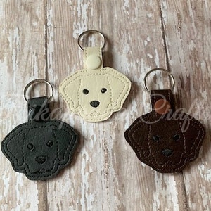 Labrador Retriever Embroidered Key Fob