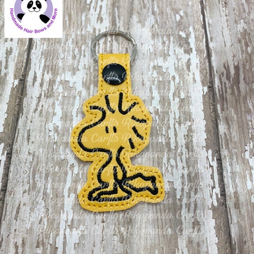 Peanuts Snoopy Woodstock Fob Keychain Snoopy Woodstock Zipper Etsy