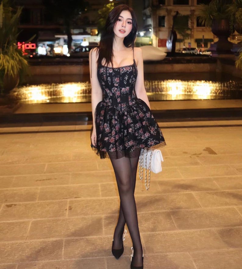 Hortense Dress Dark Old Rose