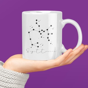 Celestial Constellation Ceramic Mug - Zodiac Coffee Cup, Astrology Gift, Horoscope Mug, Star Sign Beverage Container, Astronomy, Sagittaurus