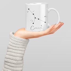 Celestial Constellation Ceramic Mug, Zodiac Coffee Cup, Astrology Gift, Horoscope Mug, Star Sign Beverage Container, Astronomy, Personalized