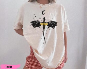 Fourth Wing Reader T-shirt, Bookish Dragon graphic tee, gift for book lovers