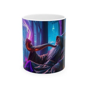 Tazza in ceramica "Mago Mistico": perfetta per gli amanti del caffè, gli appassionati di fantasy, regalo per le feste, stoviglie da collezione, decorazione unica per la casa.