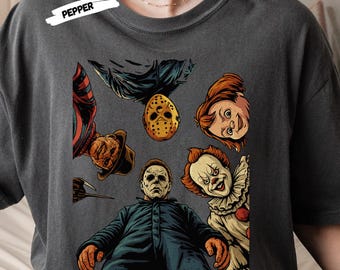Komfort Farben Horror Halloween Charaktere Shirt: Gruseliges Zombie T-Shirt