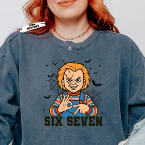 Get ready for spooky laughs and horror-movie vibes with our Six Seven Horror Character Tees 👻 — the perfect mash-up of scary and funny! This exclusive collection features your favorite classic villains — Freddy Krueger, Michael Myers, Jason Voorhees, Chucky, and Pennywise the Clown — each throwing up the Six Seven hand sign for a hilarious twist on iconic slashers.