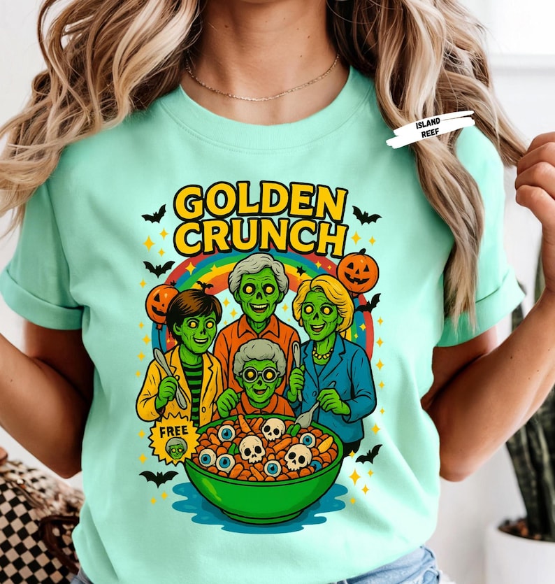 Start your spooky season with a killer crunch! 🎃 This Horror Cereal Halloween Shirt mashes up your favorite scary movie icons with classic breakfast cereal box art. Featuring creepy characters like Chucky, Freddy Krueger, Pennywise, Michael Myers, zombies, and more — this funny and nostalgic design is perfect for Halloween parties, horror fans, or anyone who loves a little spooky fun. Ideal for group costumes or themed October outings!