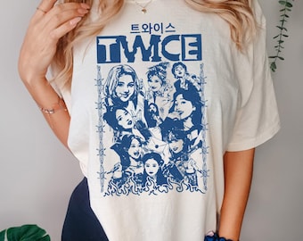 Twice Unisex Shirt, Twice Music Tour Vintage Shirt, TWICE Shirt Retro 90s Graphic Tee, TWICE K-pop Girl Group Merch, Twice Fans Gift,