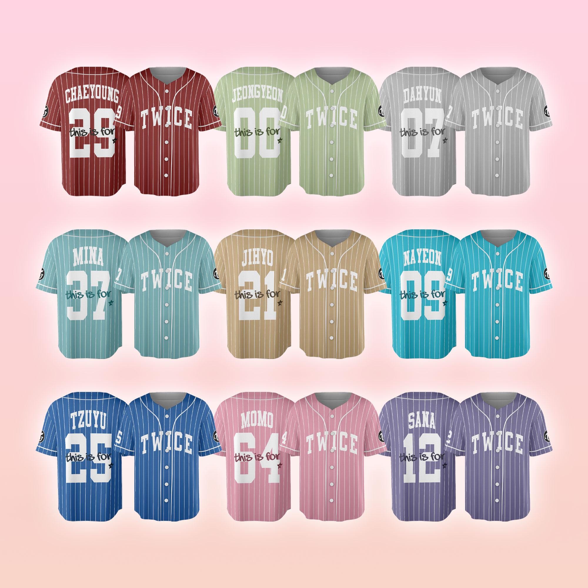 Twice Baseball Jersey Jihyo - Etsy