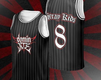 Canotta Kpop DominATE Stray Kids World Tour 2026, maglia da basket, merchandising Stray Kids Dominate US 2025 World Tour, regalo per STAYs