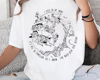 I Feel So At Home Shirt, Howls Moving Castle Shirt, Studio Ghibli Shirt, Totoro Shirt, Studio Ghibli Fans Shirt, Totoro Tee, Tee For Kids