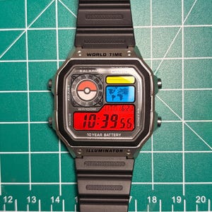 Pokeball-sticker voor Casio AE-1200 Royale: upgrade uurwerk