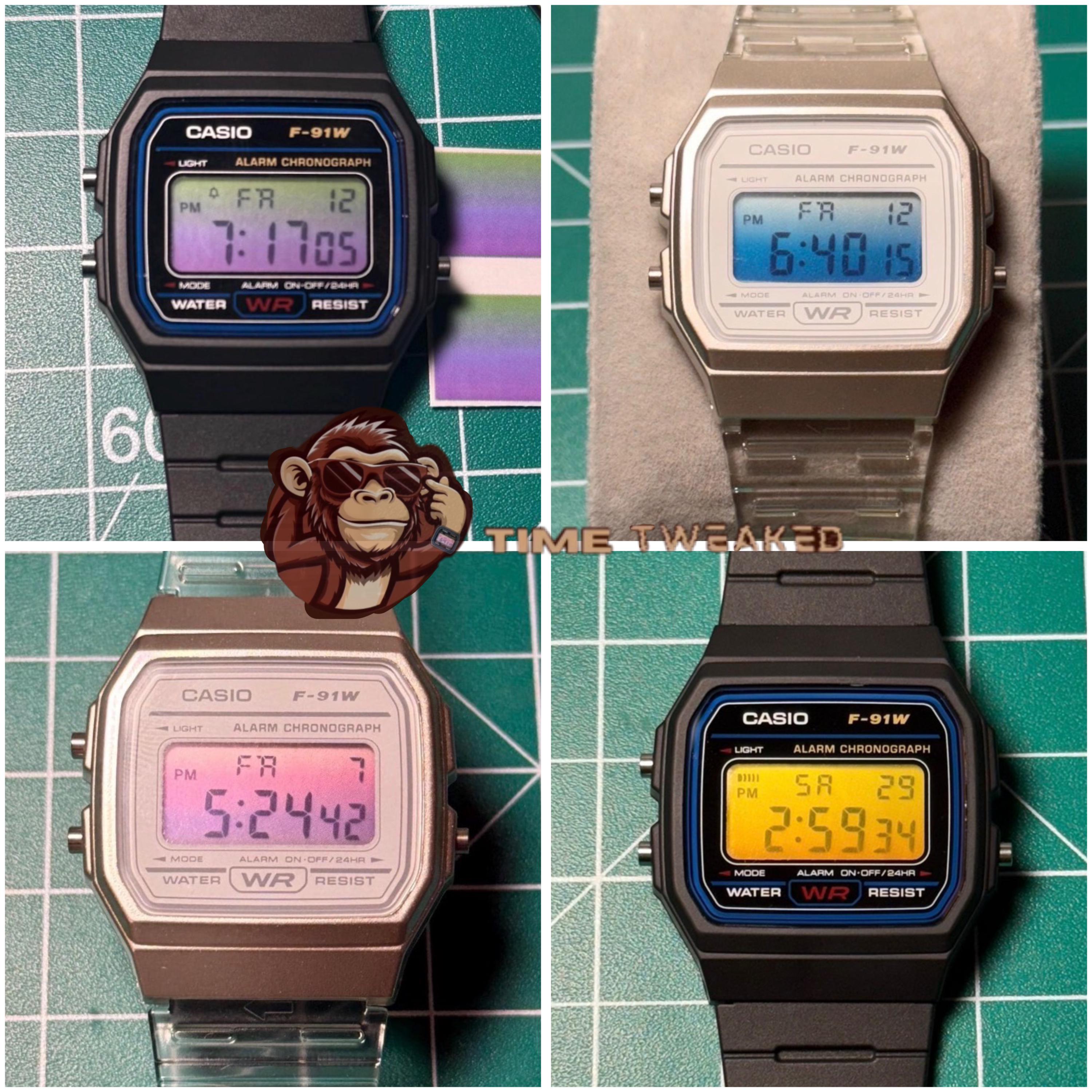 Casio F-91W , A-168 , A-158 Gradient Screen Filters - Etsy