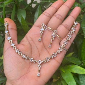 Rose Gold set | Daily wear Necklace | fashion statement jewellery | party piece must have jewellery item for your collection | Discount