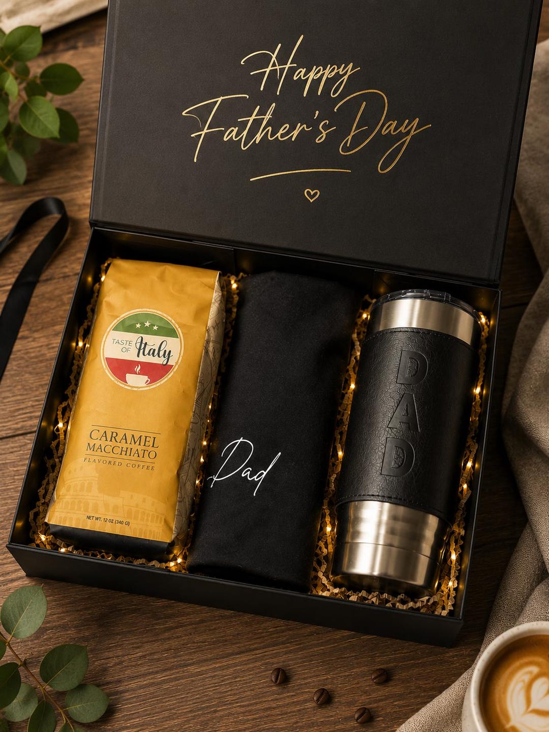 Personalized Father's Day Gift Box | Custom Dad Tumbler, T-shirt ...