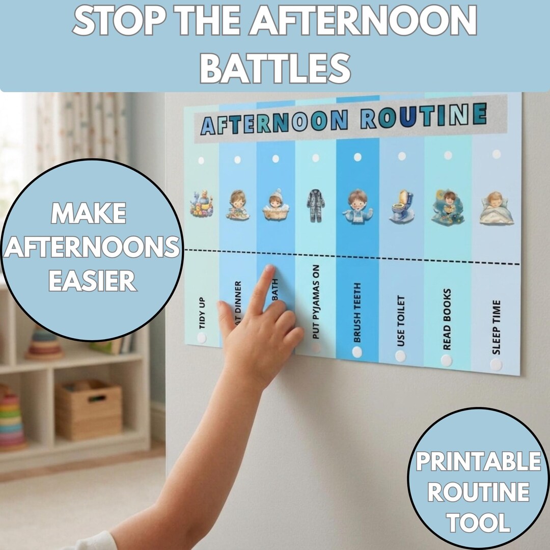 Visual Schedule for Kids | Routine Chart for Toddlers | ADHD Autism ...