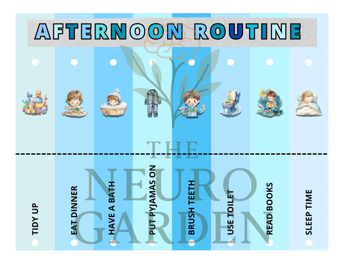 Visual Schedule for Kids | Routine Chart for Toddlers | ADHD Autism ...