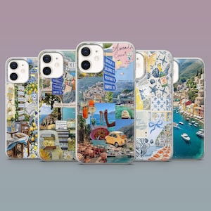 Italian Summer Phone Case Amalfi Coast Southern Italy Cover for iPhone 16,15,14,13,12 SamsungS25Fe,S24,S23,S22,A16,A26, Pixel 9Pro,8A,7