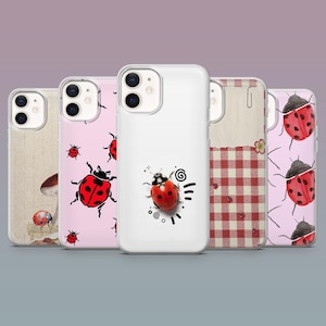 Ladybug Phone Case Dotty Insect Cute Red Cover for iPhone 16,15,14,13,12 SamsungS25Fe,S24,S23,S22,A16,A26, Pixel 9Pro,8A,7