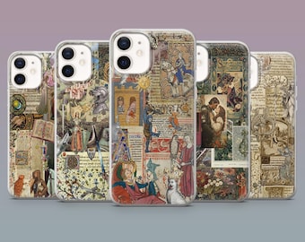Medieval Phone Case Historical Art Middle Age Cover for iPhone 16,15,14,13,12 SamsungS25Fe,S24,S23,S22,A16,A26, Pixel 9Pro,8A,7