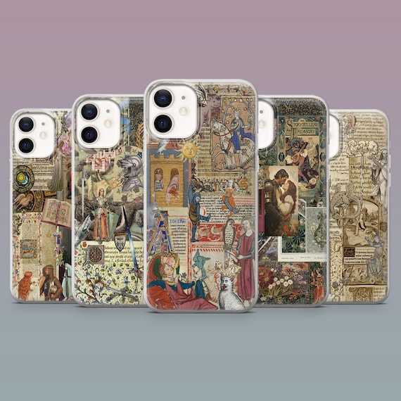 Medieval Phone Case Historical Art Middle Age Cover for iPhone 16,15,14,13,12 SamsungS25Fe,S24,S23,S22,A16,A26, Pixel 9Pro,8A,7